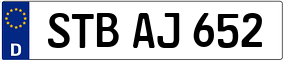 Trailer License Plate